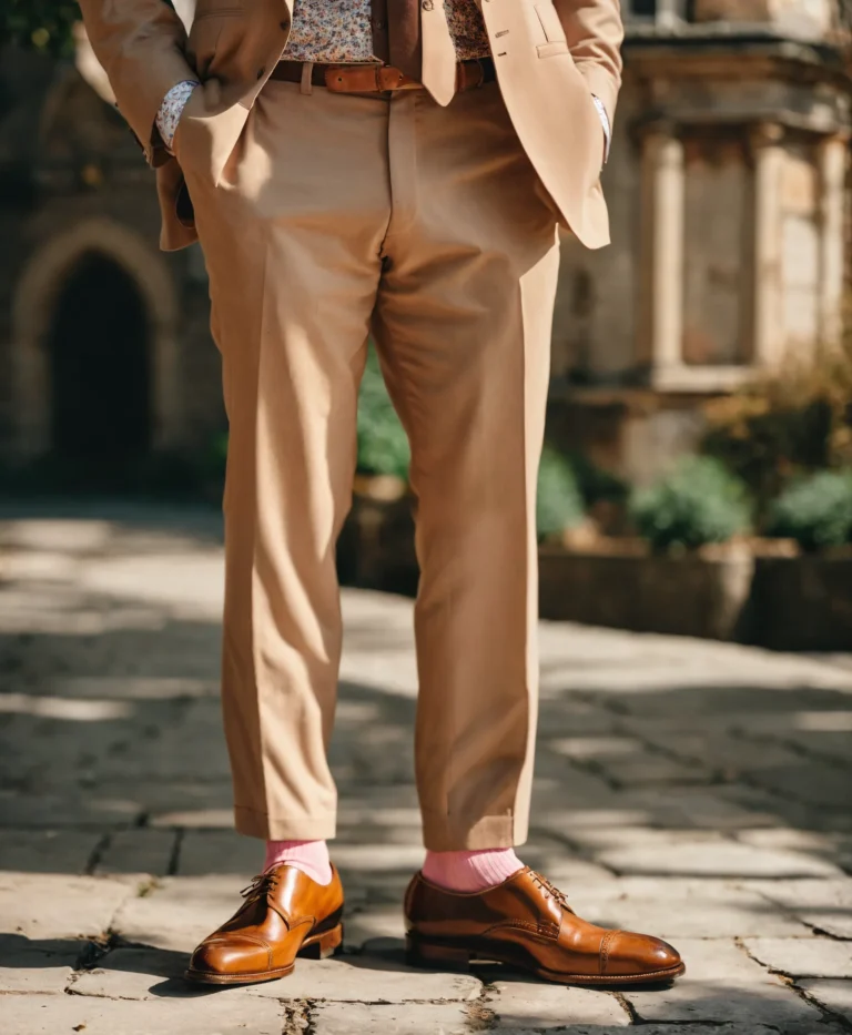 Polyvalence du costume homme beige de mariage.
